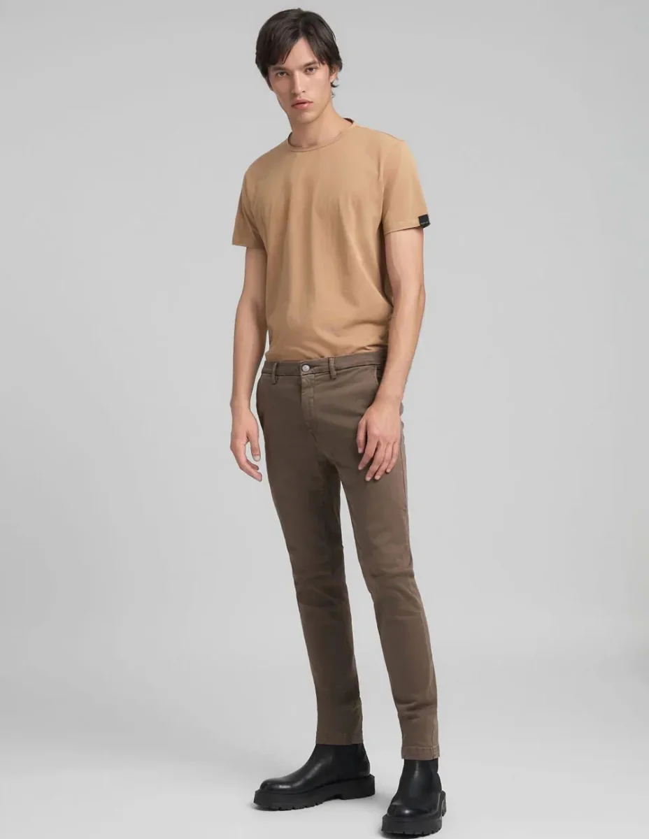 Pantalón Replay Zumar Marrón Hombre - Imagen 7