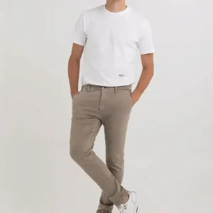 Pantalón Replay Slim Zeumar Hyperflex Beige Hombre