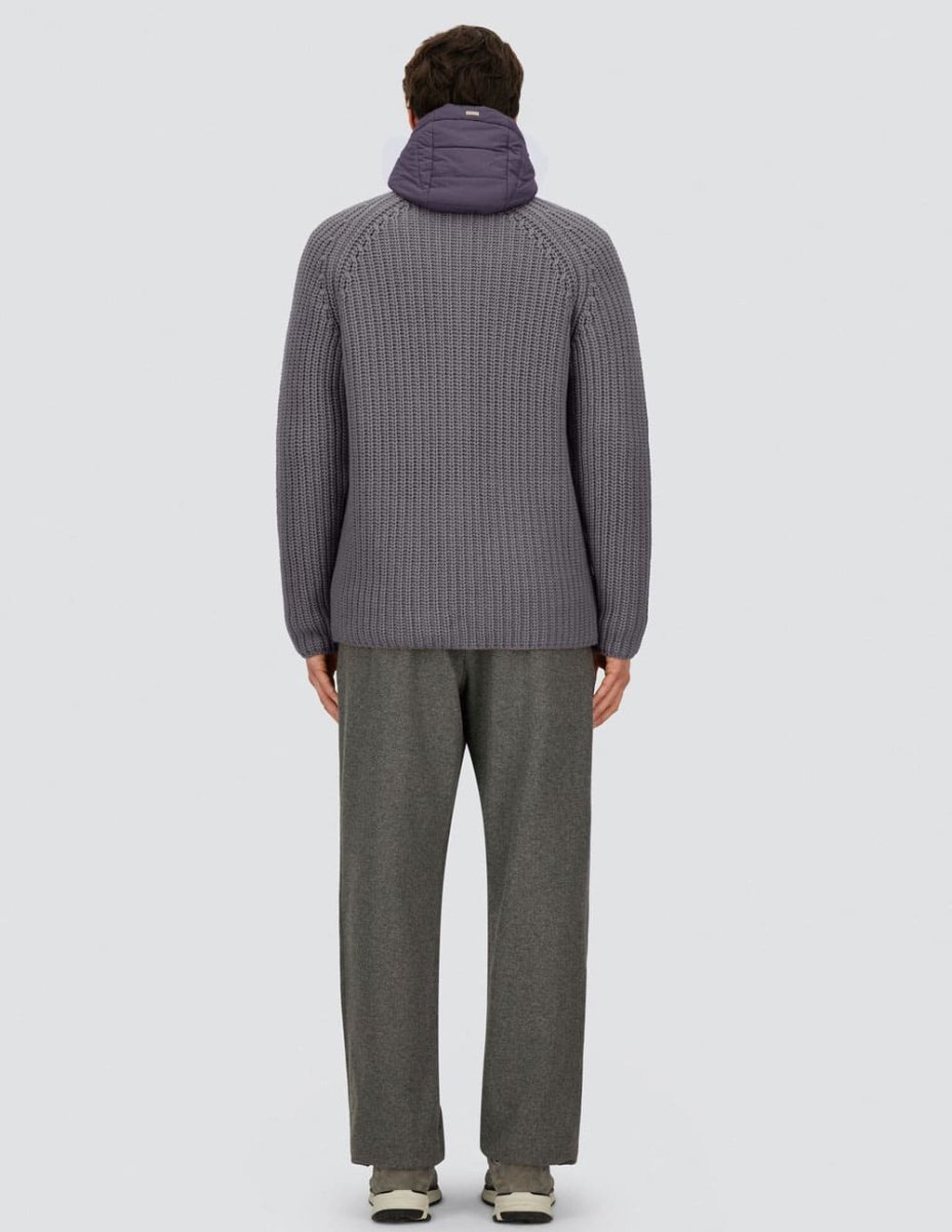 Chaqueta Herno Cob Stitch Wool Gris Hombre - Imagen 6