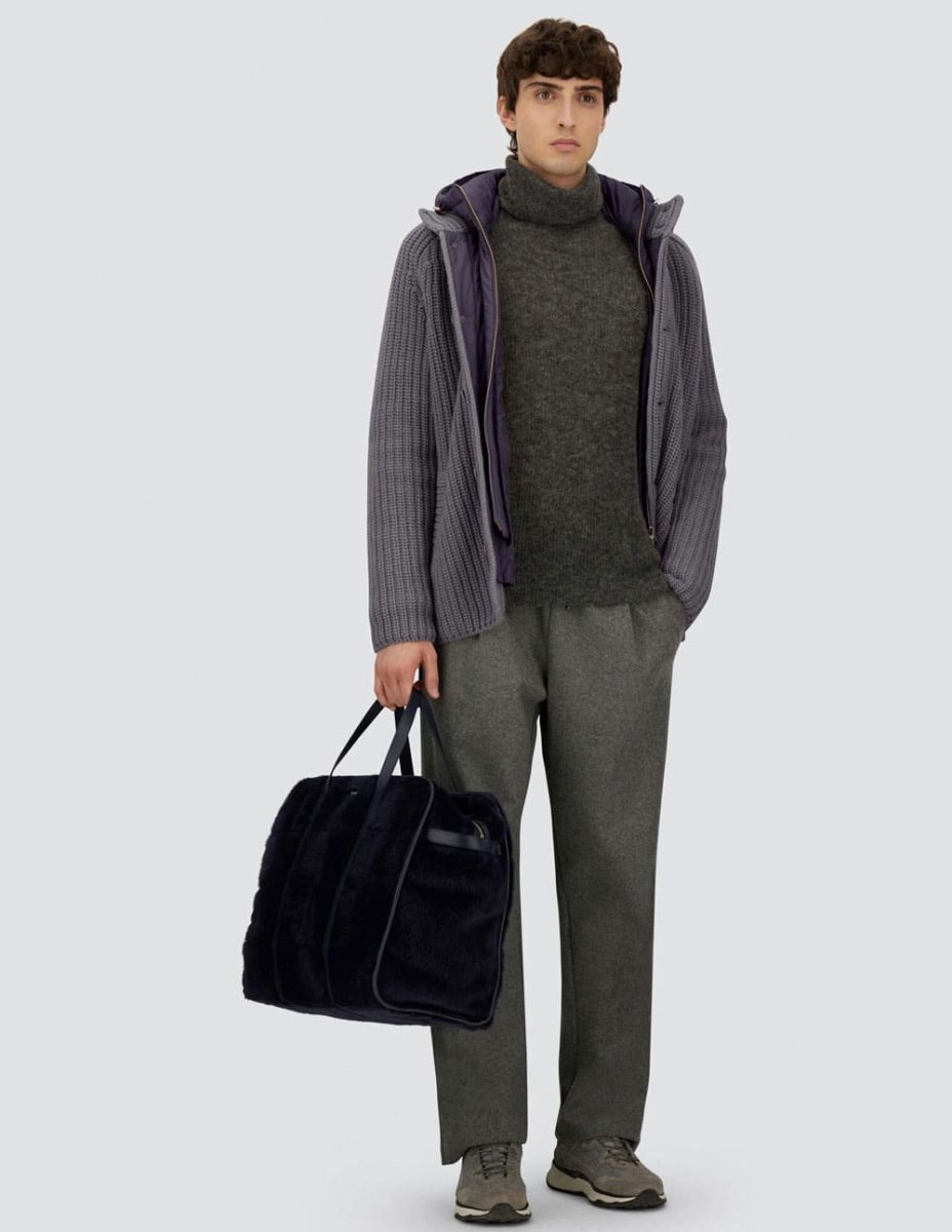 Chaqueta Herno Cob Stitch Wool Gris Hombre - Imagen 7