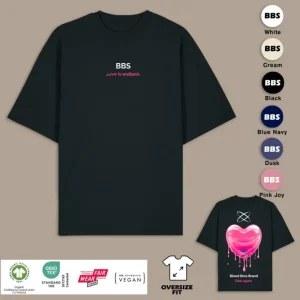 👕 Camiseta Oversize Heart 💖