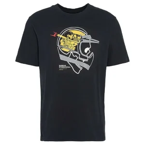 Camiseta Barbour Vallis Graphic Negra Hombre