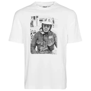 Camiseta Barbour Keystone Graphic Blanca Hombre