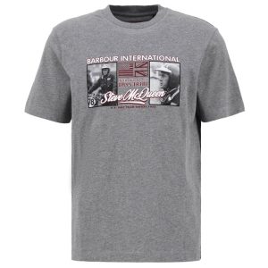 Camiseta Barbour Multon Gris Hombre