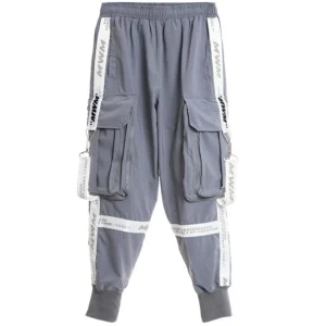 Pantalón Cargo MWM con Logo Gris Unisex
