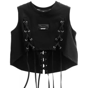 Top MWM Corto Negro Mujer