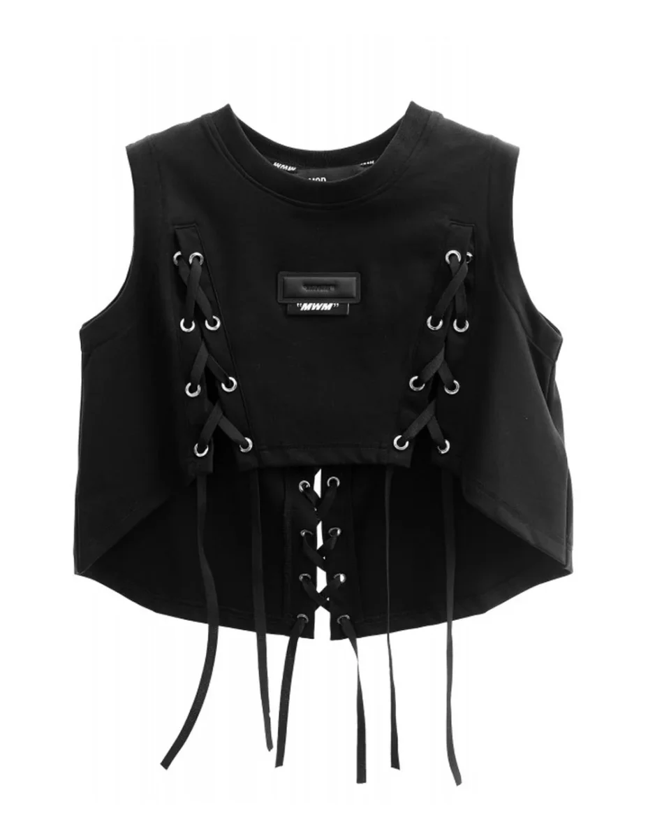 Top MWM Corto Negro Mujer