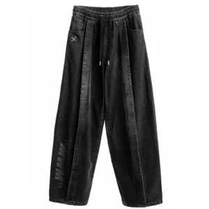 Pantalón Vaquero MWM con Logo Negro Unisex