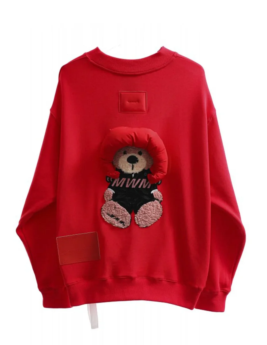 Sudadera MWM Teddy Roja Unisex - Imagen 3