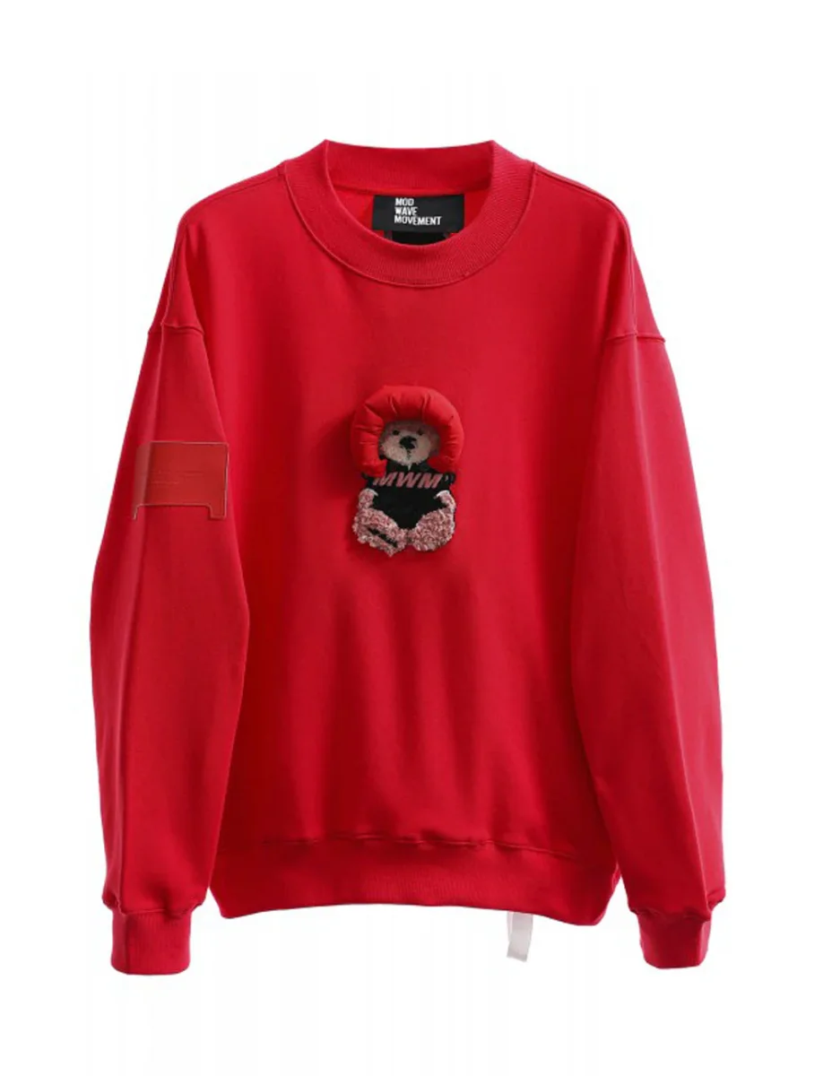 Sudadera MWM Teddy Roja Unisex - Imagen 2