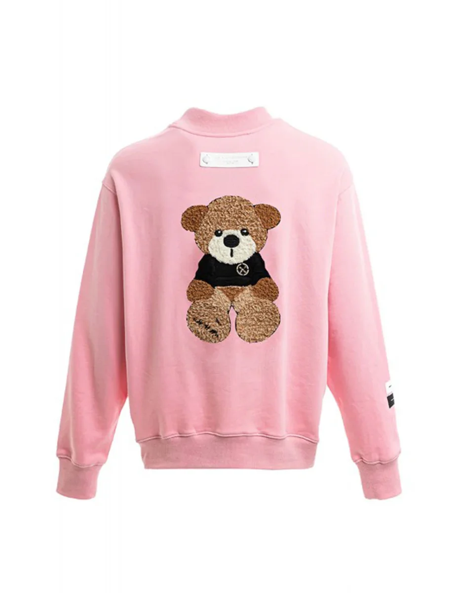 Sudadera MWM Teddy Bear Rosa Unisex - Imagen 3