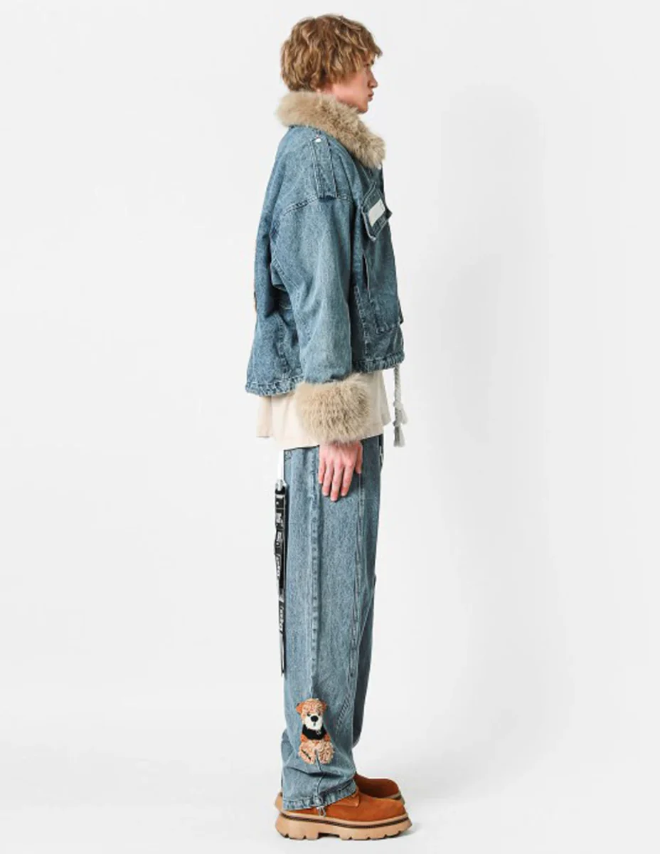 Pantalón Vaquero MWM Mike Teddy Azul Unisex - Imagen 9