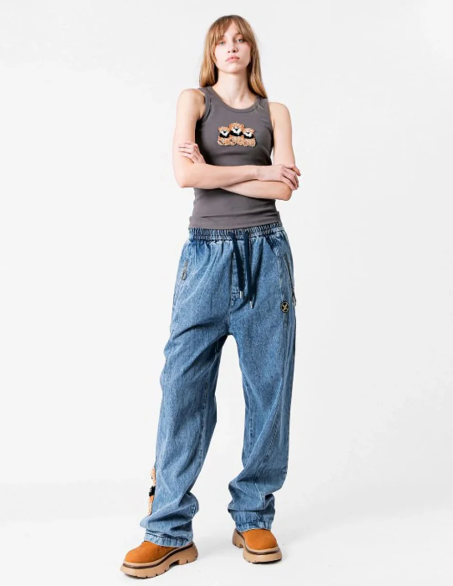 Pantalón Vaquero MWM Mike Teddy Azul Unisex - Imagen 6