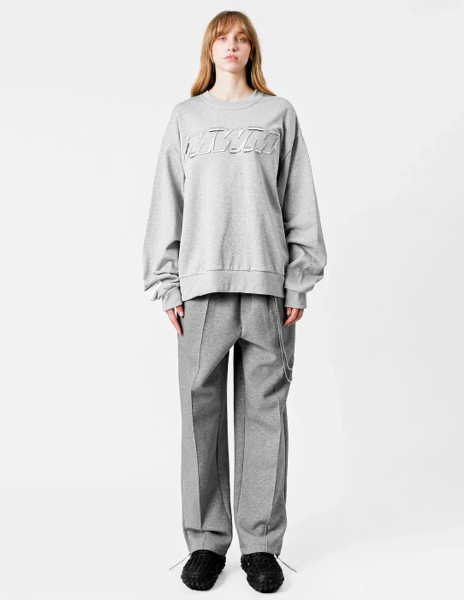 Sudadera MWM con Logo Gris Unisex - Imagen 8