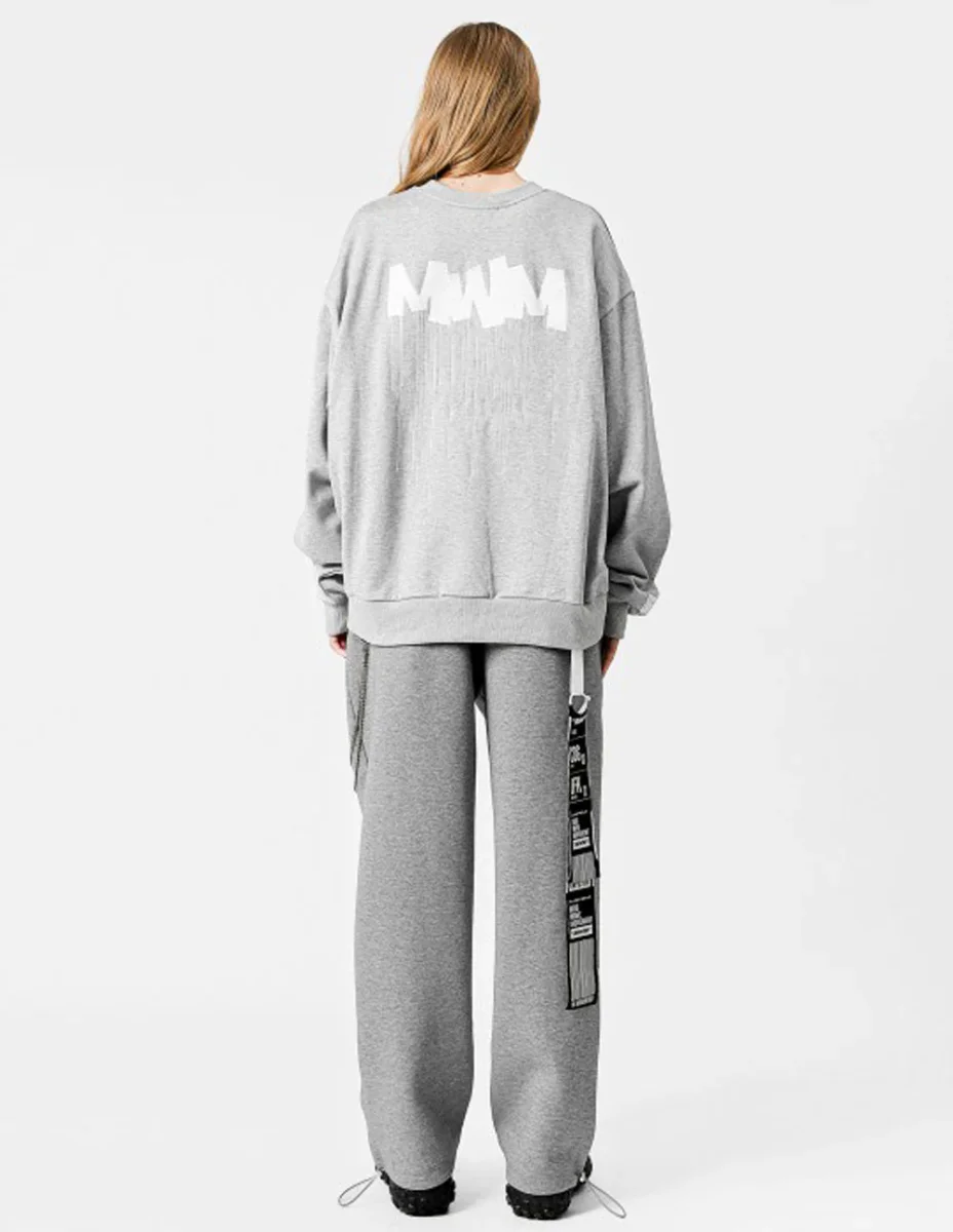 Sudadera MWM con Logo Gris Unisex - Imagen 9