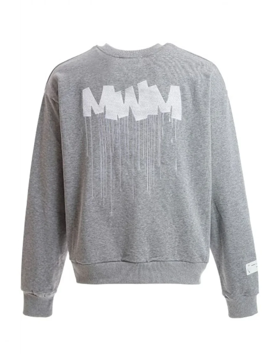 Sudadera MWM con Logo Gris Unisex - Imagen 3