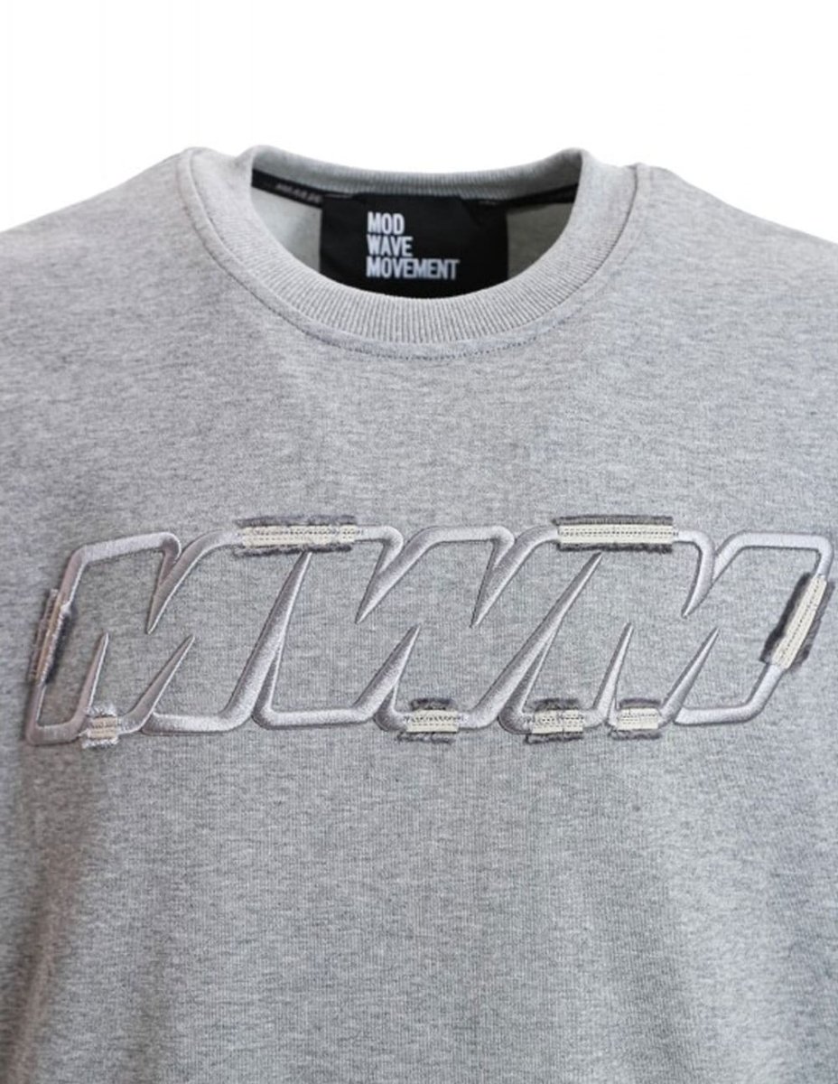 Sudadera MWM con Logo Gris Unisex - Imagen 4
