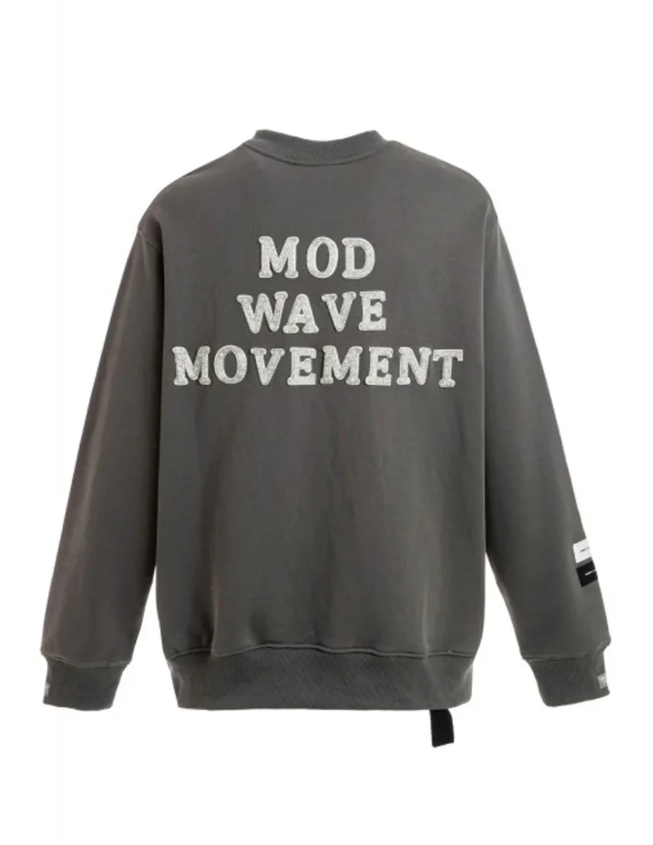 Sudadera MWM con Logo Gris Unisex - Imagen 3