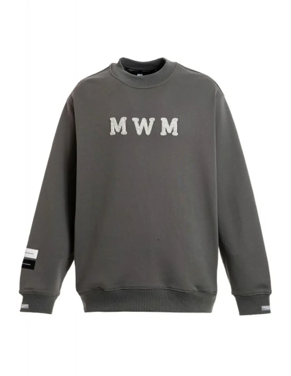 Sudadera MWM con Logo Gris Unisex - Imagen 2