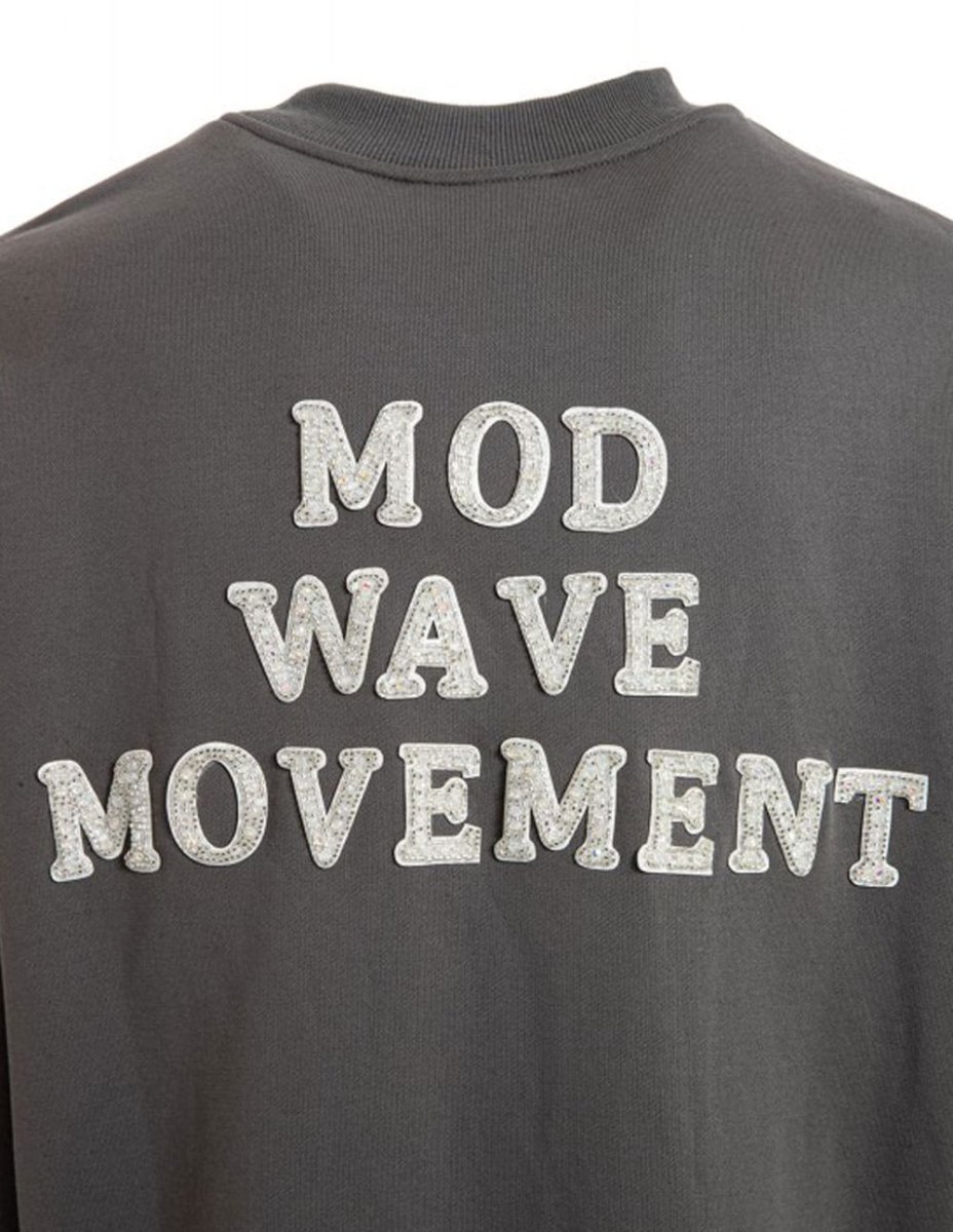 Sudadera MWM con Logo Gris Unisex - Imagen 5