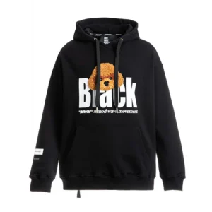 Sudadera con Capucha MWM Mike Teddy Negra Unisex
