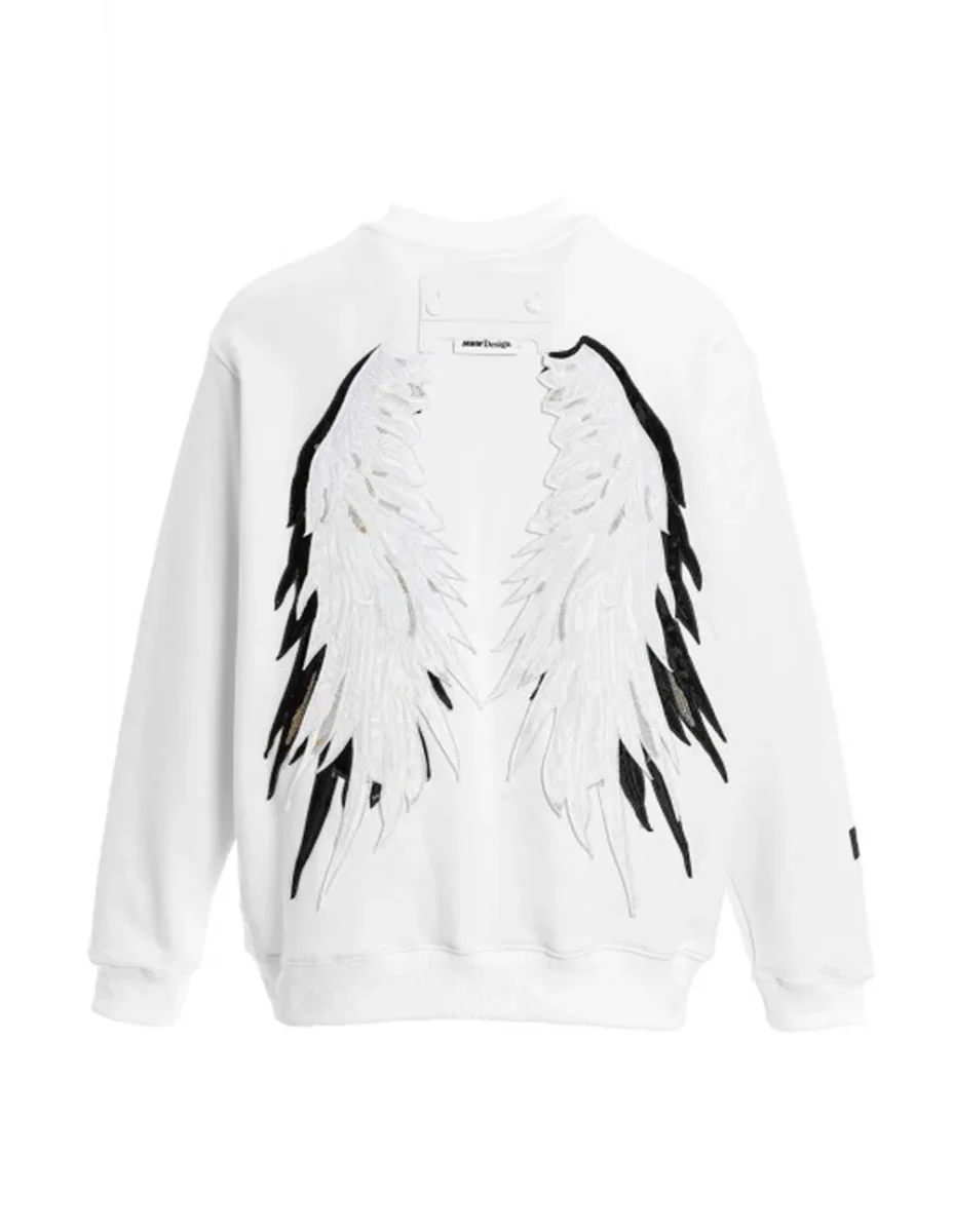 Sudadera MWM Alas Blanca Unisex - Imagen 3