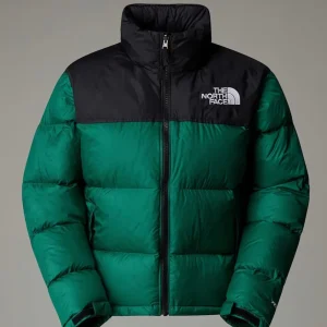 Anorak The North Face Nuptse Retro 1996 Verde y Negro Mujer