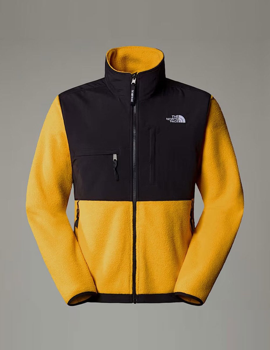 Chaqueta The North Face Denali Retro Amarilla y Negra Hombre