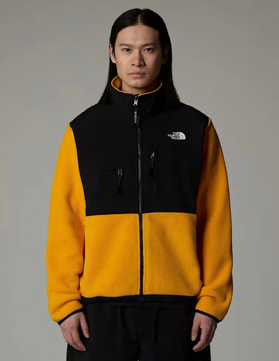 Chaqueta The North Face Denali Retro Amarilla y Negra Hombre - Imagen 4