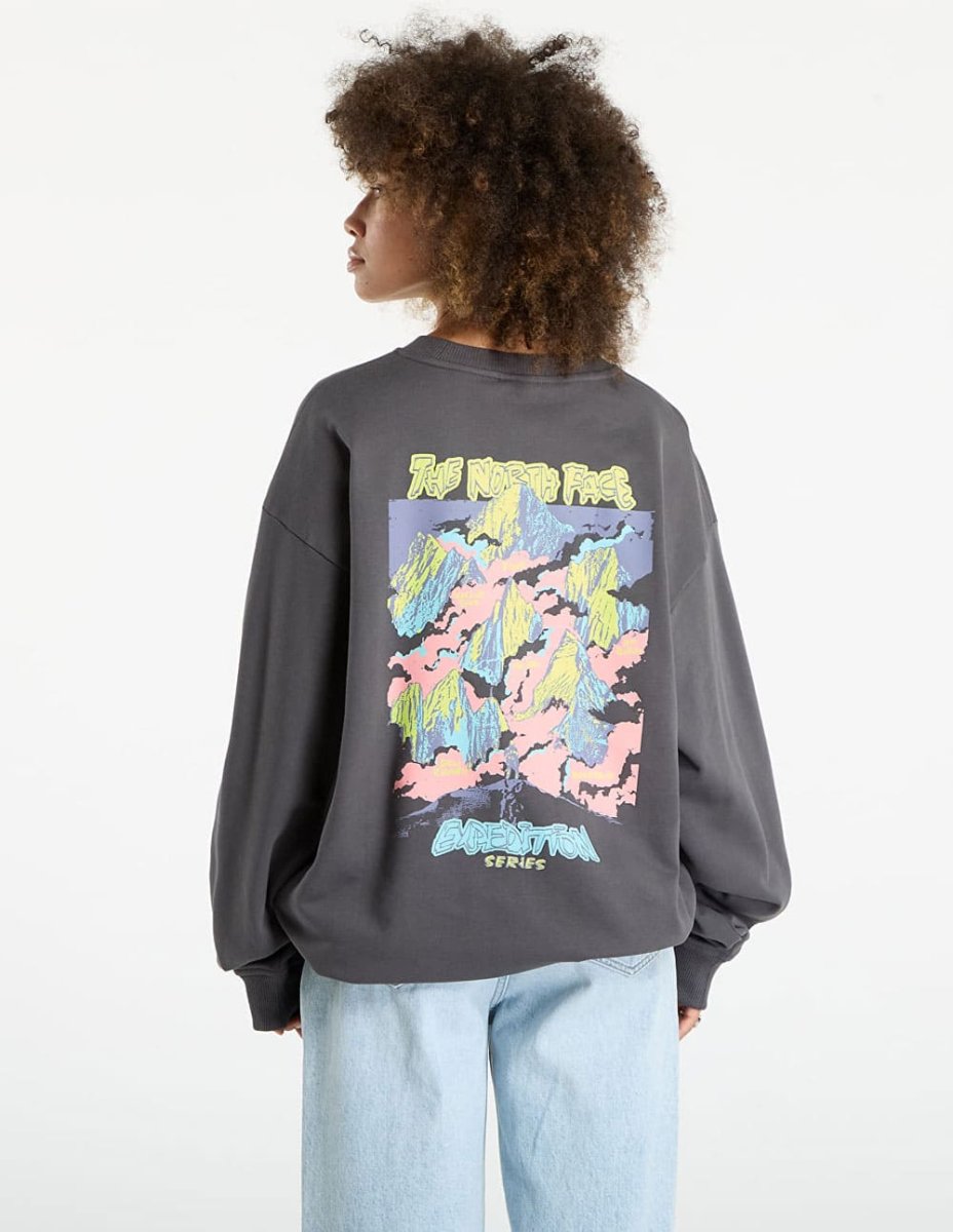 Sudadera The North Face U Expedition Celebration Oversized Gris Unisex - Imagen 5