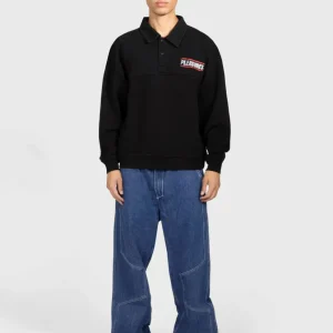 Sudadera Pleasures Gentle Polo Negra Unisex