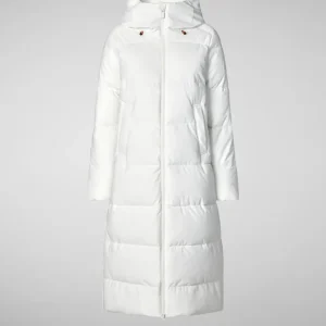 Abrigo Save The Duck Missy con Capucha Blanco Mujer