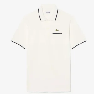 Polo Lacoste L.12.12 con Logo Beige Hombre