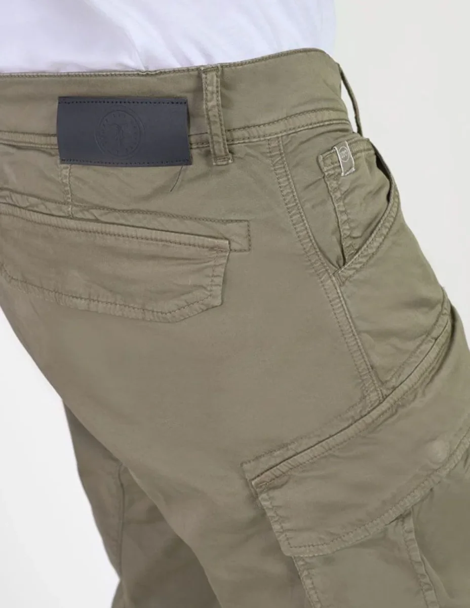 Pantalón Cargo Le Temps des Cerises Aaron Verde Hombre - Imagen 6