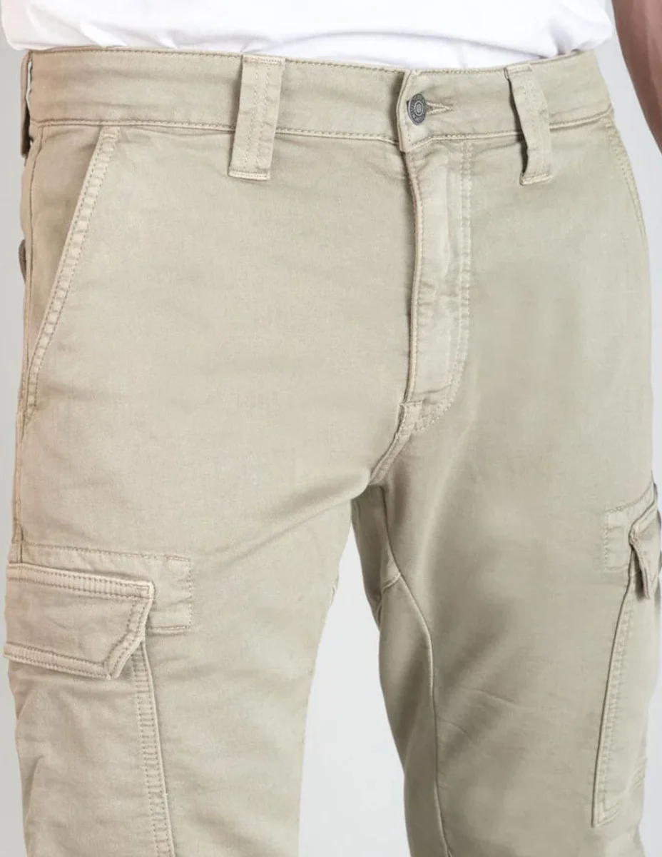 Pantalón Jogger Le Temps des Cerises Koge Army Beige Hombre - Imagen 5