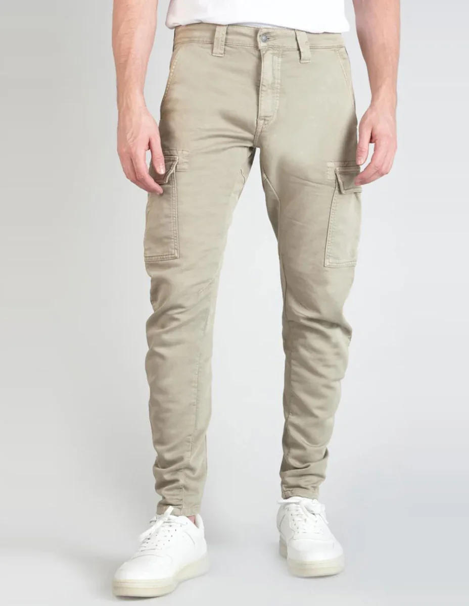 Pantalón Jogger Le Temps des Cerises Koge Army Beige Hombre
