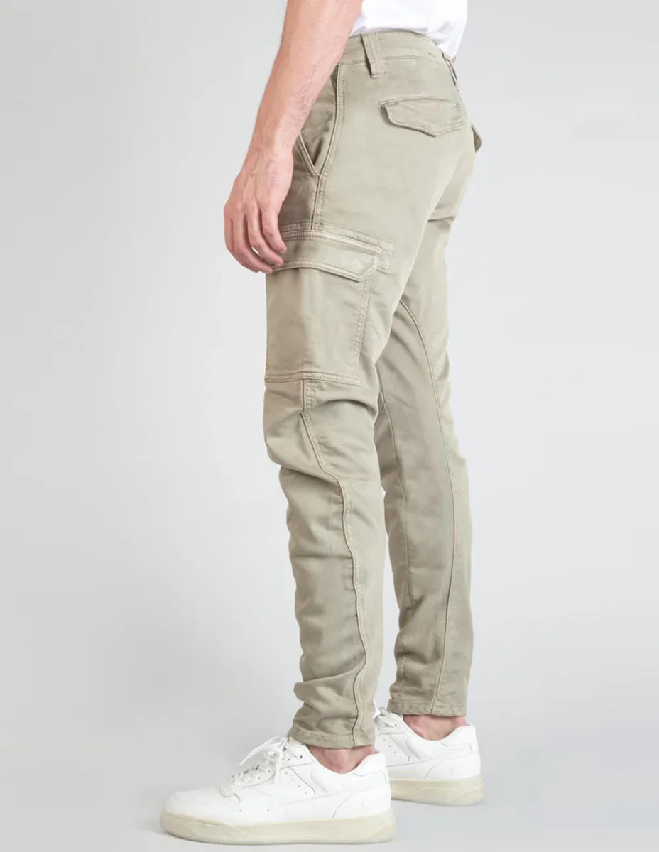 Pantalón Jogger Le Temps des Cerises Koge Army Beige Hombre - Imagen 3