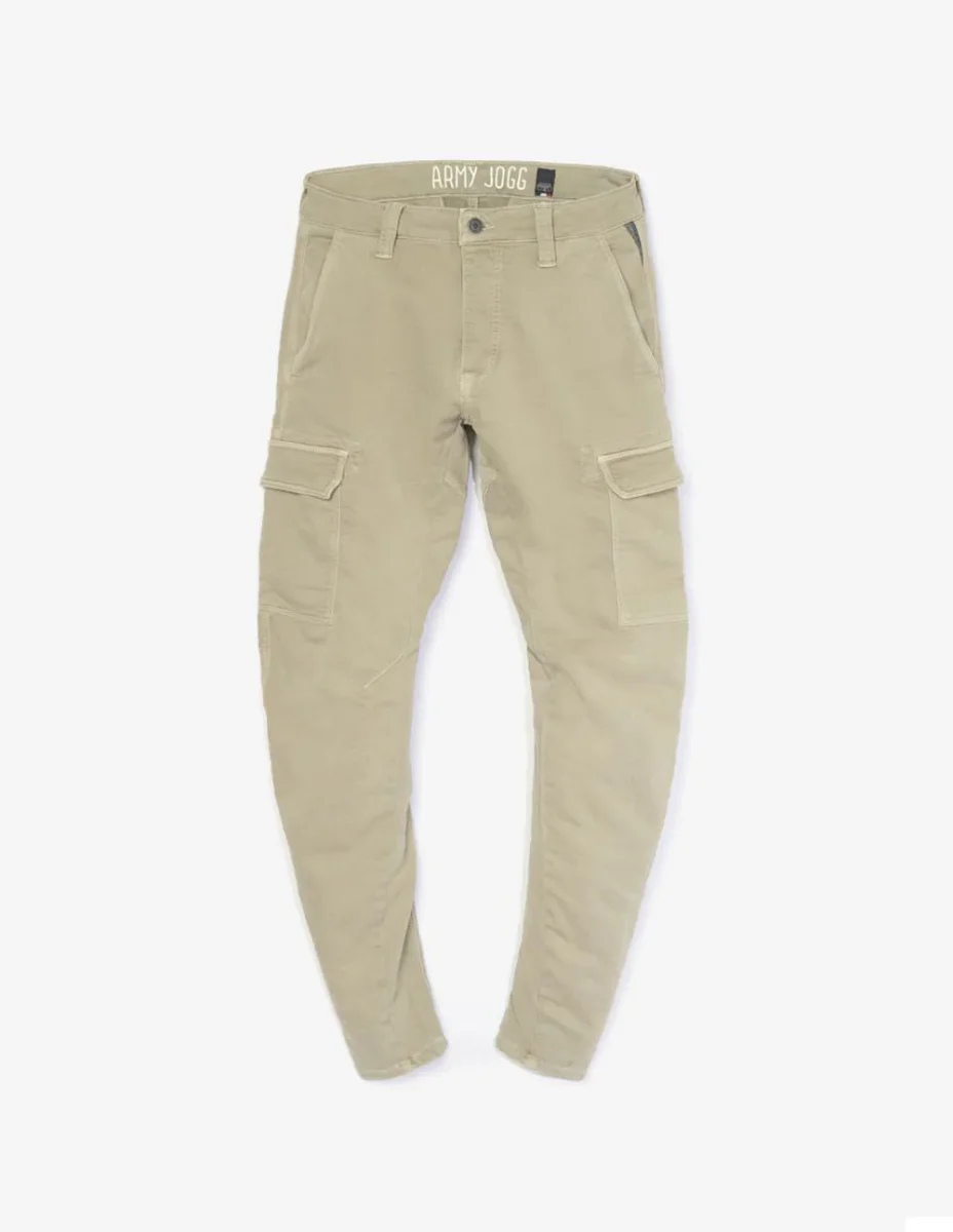 Pantalón Jogger Le Temps des Cerises Koge Army Beige Hombre - Imagen 7