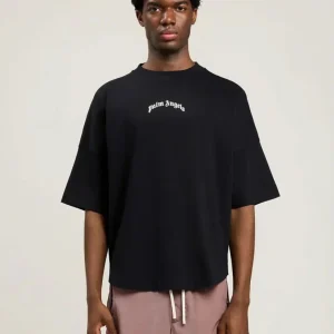 Camiseta Palm Angels Classic Logo Over Negra Hombre