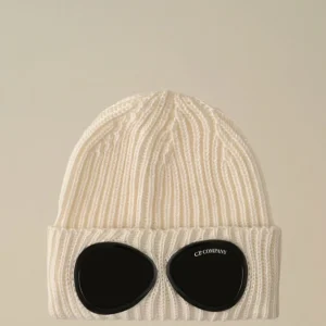 Gorro C.P. Company Extrafine Merino Wood Google Beige Unisex