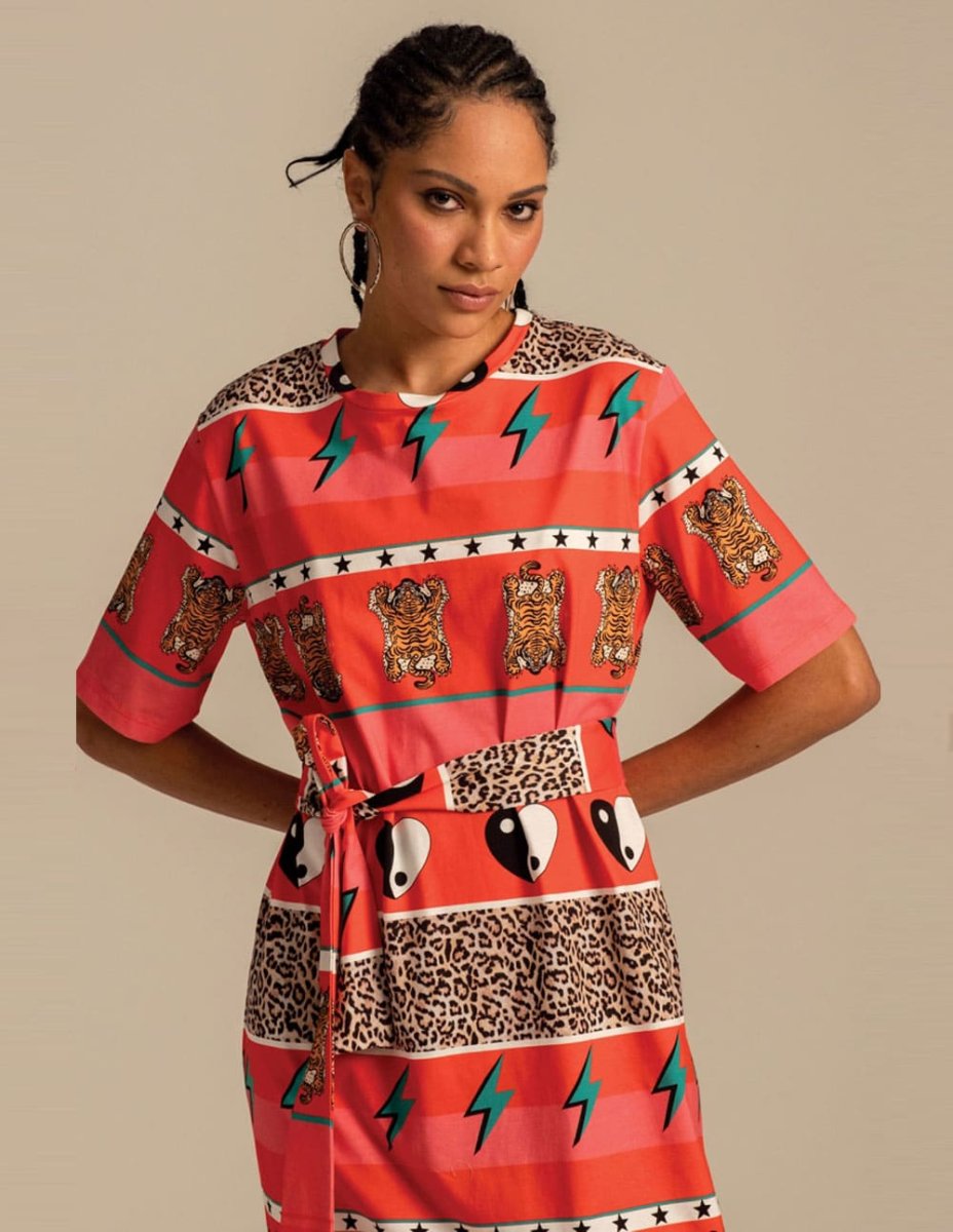 Vestido Peace and Chaos Equinox Multicolor Mujer - Imagen 3