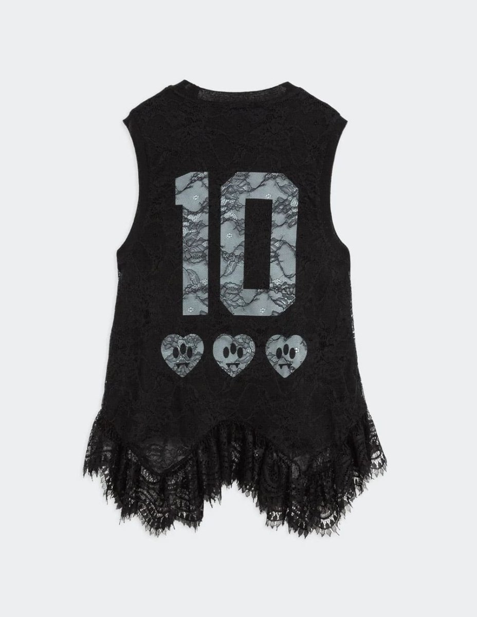 Top BARROW de Encaje Negro Mujer - Imagen 3