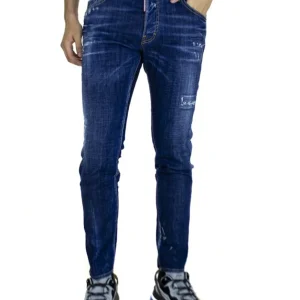 Pantalón Vaquero Dsquared2 Skater Azul Hombre