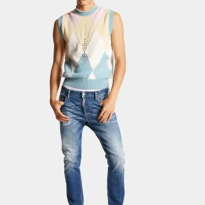 Pantalón Vaquero Dsquared2 Medium Plantation Azul Hombre