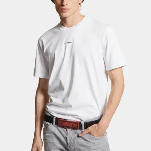 Camiseta Dsquared2 Gummy Logo Blanca Hombre
