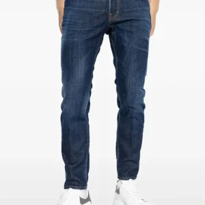 Pantalón Vaquero Dsquared2 con Logo Azul Hombre