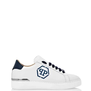 Philipp Plein Nappa Leather Lo-Top Hexagon Blancas Hombre