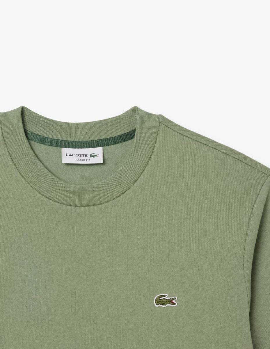 Sudadera Lacoste con Logo de Felpa Verde Hombre - Imagen 3