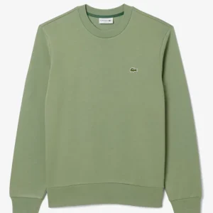 Sudadera Lacoste con Logo de Felpa Verde Hombre
