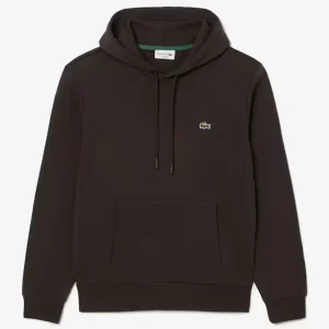 Sudadera con Capucha Lacoste de Felpa Marrón Hombre